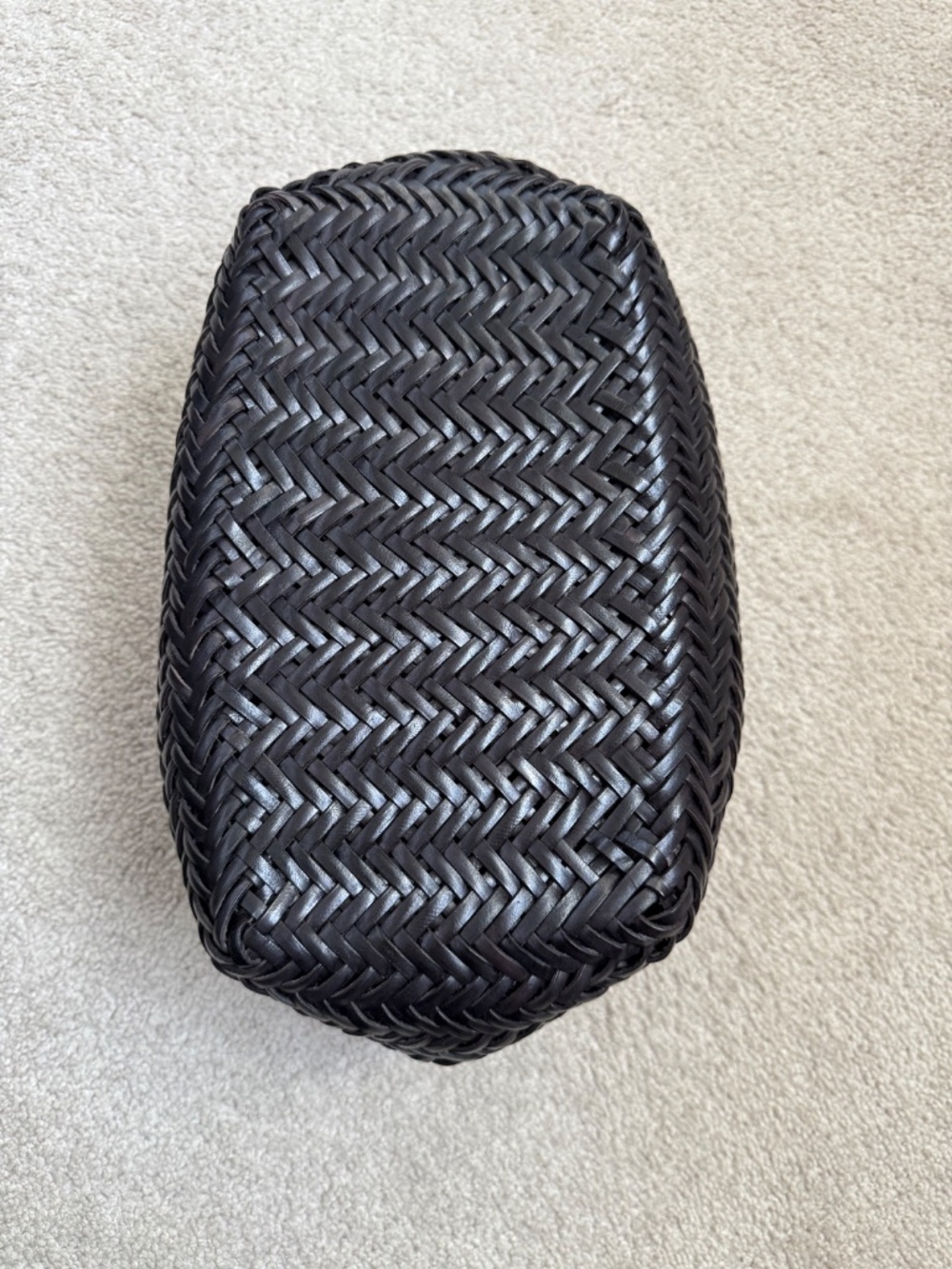 Dragon Diffusion handwoven black leather Triple Jump tote, size Small, NWT - Picture 9 of 13